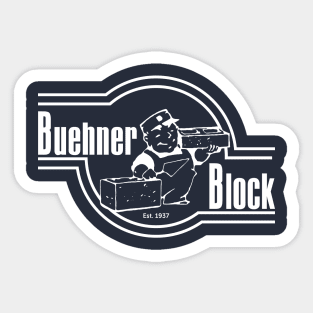 Buehner Block Co. Chest Logo Sticker